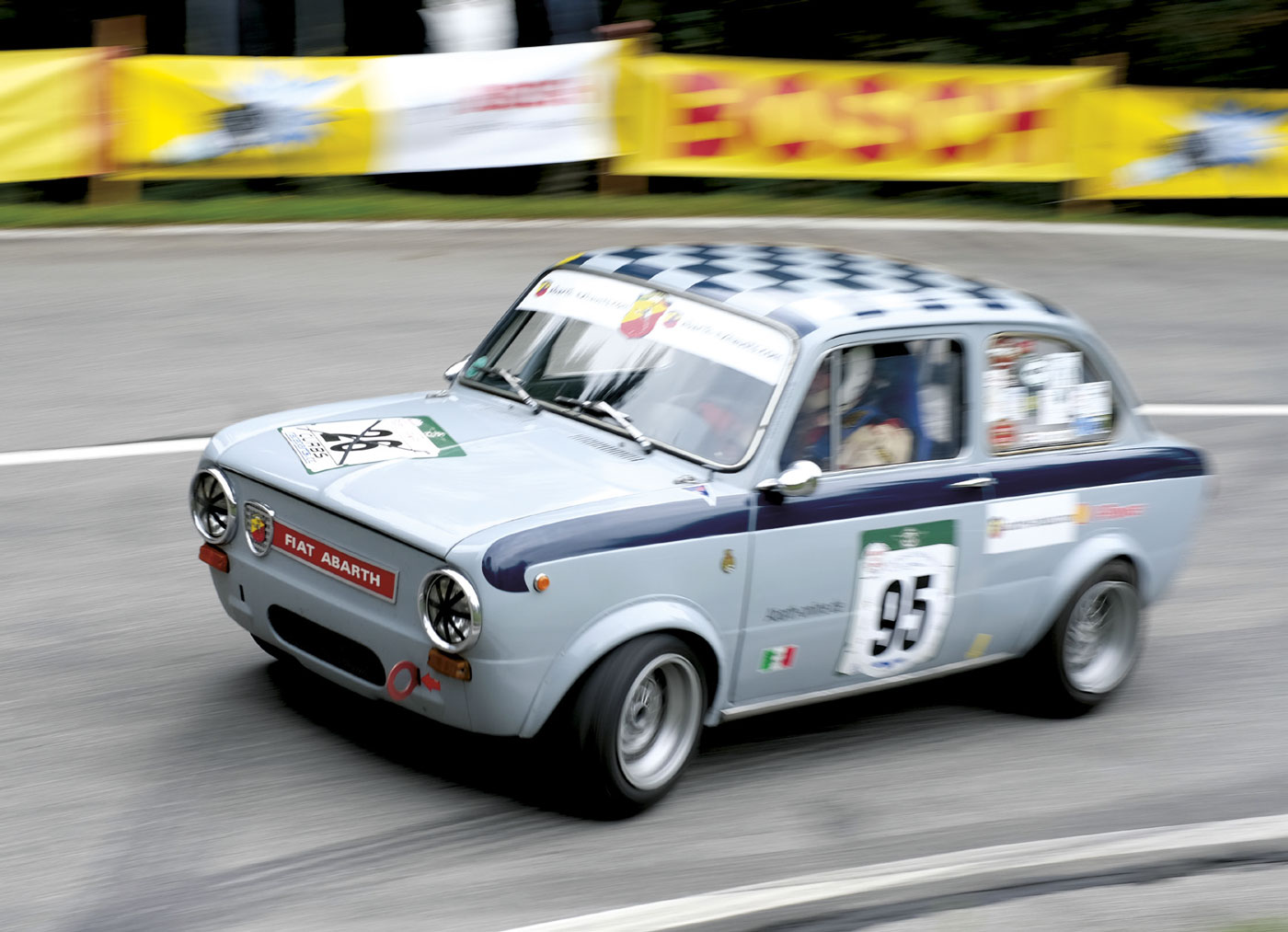 Ad van Ling im Fiat Abarth 1000 OT, Baujahr 1970