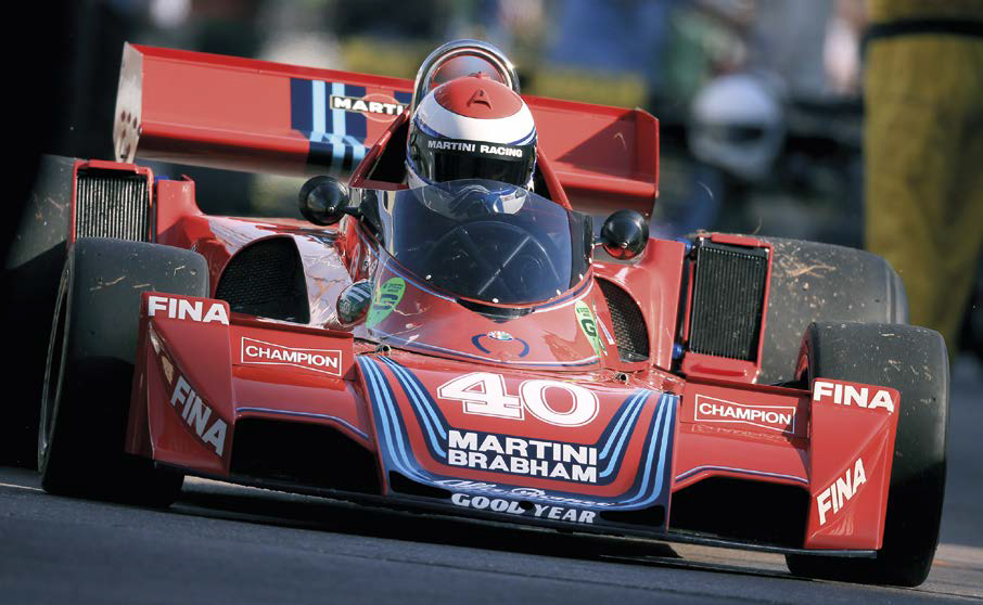 Sechster bei den GP-Wagen 1973 bis 1978: Manfredo Rossi di Montelera (I) im 76er Brabham BT 45-Alfa Romeo B 12