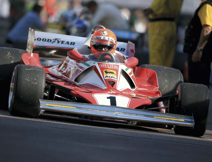 Chris Mac Allister (USA) im 76er Ferrari 312 T2