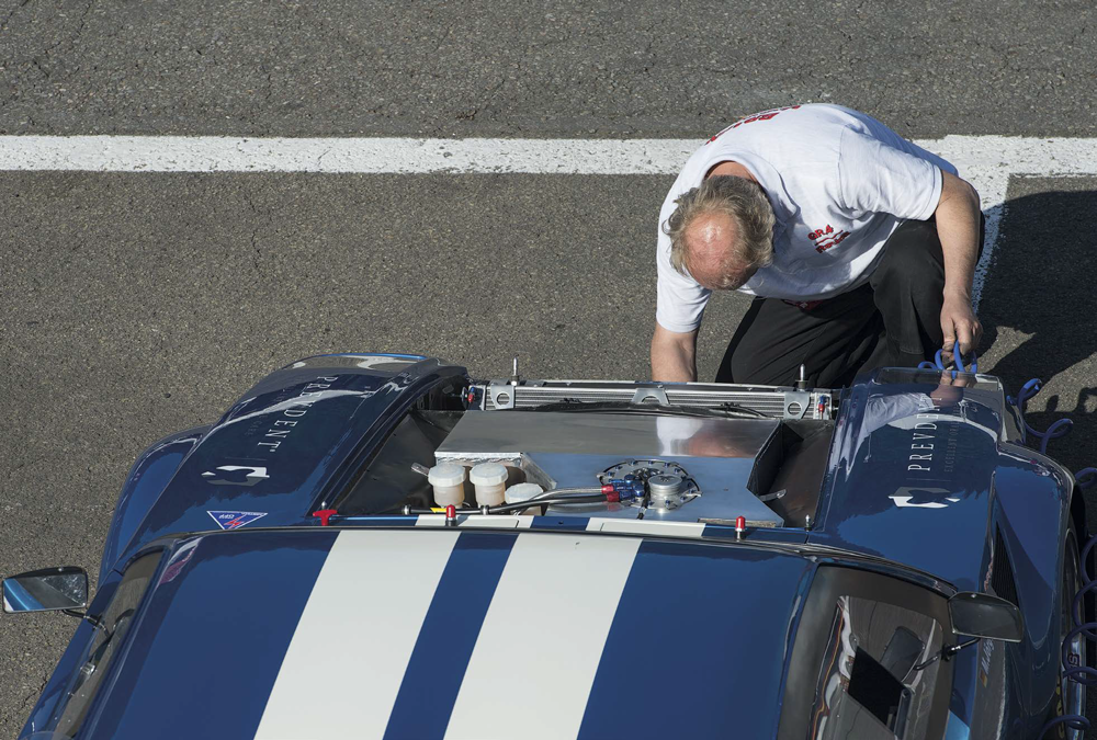 Noch einmal Hand angelegt: Der de Tomaso Pantera Gr. IV startete im CER 2-Rennen in der GT2-Kategorie
