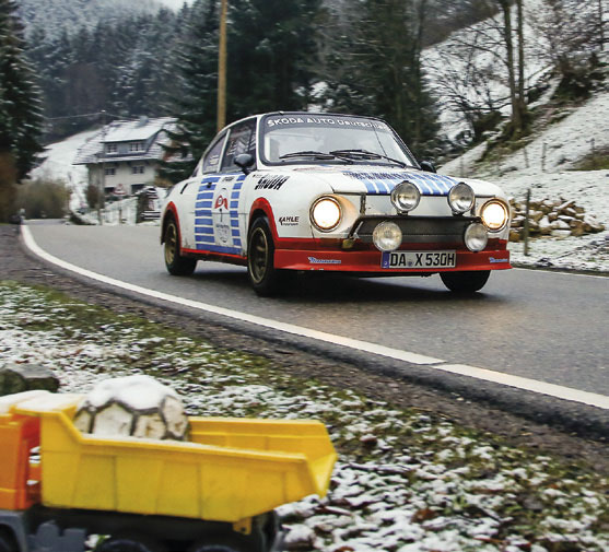 Avd-Histo-Monte: Vierte Gesamt: Matthias Kahle/Bianca Leppert auf Skoda 130 RS