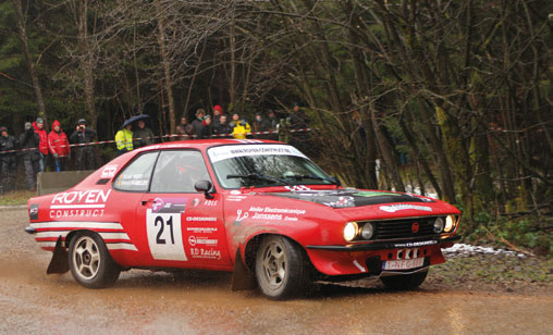 Boucles Bastogne: Opel Manta A Transeurop mit den Belgiern Gérald Wery / Benoit Ramelot