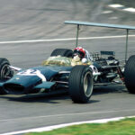 Ein überraschender Sieg: Jo Siffert mit dem Rob Wal-ker-Lotus 49 in Brands Hatch 1968