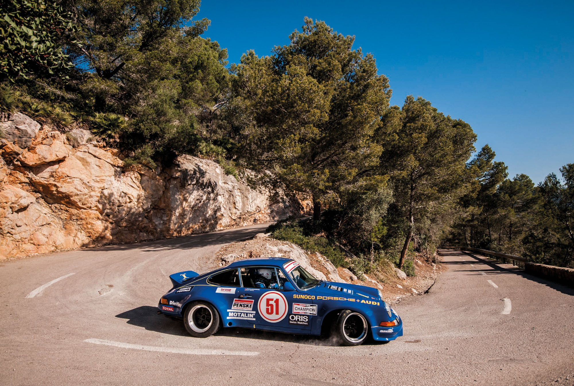 Oris Rally Clasico: Gewannen die Rallye zum dritten Mal und zum zweiten Mal in Folge: Stefan Oberdörster/Olaf Heupel im Porsche 911 RSR