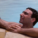 Michele-Alboreto-im-ferrari-curbs-klassischer-motorsport-magazin-Entspannung-am-Swimmingpool