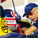 curbs-klassischer-motorsport-magazin-Grand-Prix-Brasilien-1987-Mike-Kranefuss-Chef-der-weltweiten-Ford-Motorsport-Aktivitaeten-schaute-bei-nigel-mansellvorbei