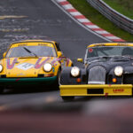 Angeschlagener Morgan Plus 8 und Ausfall des Jodexnis- Porsche 911 SR beim 1000km-Rennen auf dem Nürburgring
