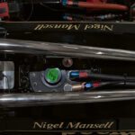 Großer Tank hinter dem Fahrer im Lotus 87b