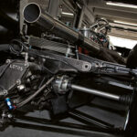 Hinterachse des Lotus 87b: Oberer Kipphebel und unterer Dreickslenker