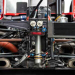 Heckansicht des Ferrari 333 SP: Technik Pur im Maschineraum