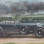 le-mans-curbs-historischer-motorsport-magazin-Gewann-seine-Wette--Woolf-Barnato-im-Bentley-gegen-den-„-Train-Bleu“,-Inspira-tion-zu-einigen-Gemälden